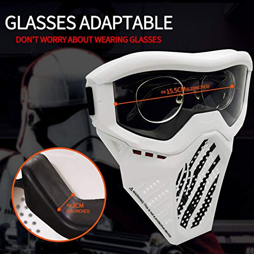 2 Pack Tactical Mask Compatible with Nerf Rival, Apollo, Zeus, Khaos, Atlas, Artemis Blasters Rival Mask