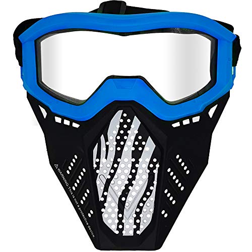 Surper 2 Pack Tactical Mask Compatible with Nerf Rival, Apollo, Zeus, Khaos, Atlas, Artemis Blasters Rival Mask (Yellow&Blue)